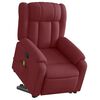 vidaXL Fauteuil inclinable de massage Rouge bordeaux Tissu