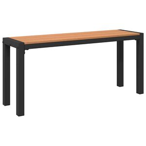 vidaXL Banc de jardin Marron 100 x 28 x 45cm Acier
