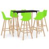 vidaXL Ensemble de bar 7 pcs Vert