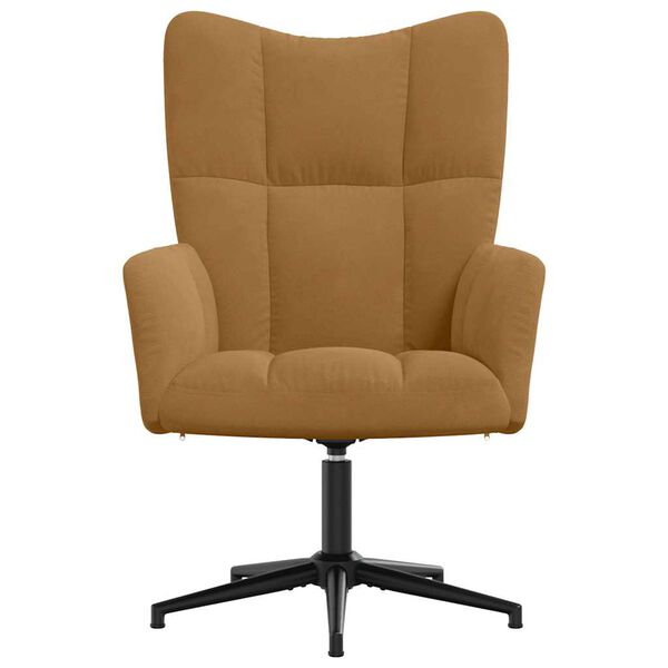 vidaXL Chaise de relaxation Marron Velours