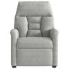 vidaXL Fauteuil inclinable électrique gris clair tissu microfibre