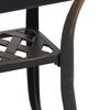 vidaXL Table de jardin bronze 53x53x53 cm aluminium coulé