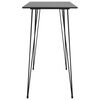 vidaXL Ensemble de bar 7 pcs Noir et gris