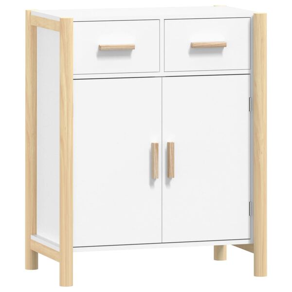 vidaXL Buffet Blanc 62x38x75 cm Bois d'ingénierie