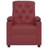 vidaXL Fauteuil Rouge bordeaux Similicuir