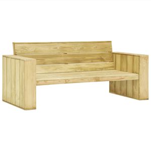 vidaXL Banc de jardin 179 cm Bois de pin impr&eacute;gn&eacute;