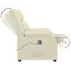 vidaXL Fauteuil de massage électrique Crème Similicuir