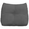 vidaXL Coussin de Dos Gris foncé 60 x 24 x 50 cm tissu