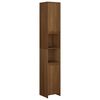 vidaXL Armoire de bain Ch&ecirc;ne marron 30x30x183,5 cm Bois d'ing&eacute;nierie