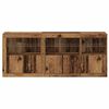 vidaXL Buffet LED Bois ancien 162 x 37 x 67 cm Bois d'ing&eacute;nierie