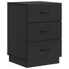 vidaXL Cabinet de chevet Noir 43 x 41 x 63,5 cm Bois d'ing&eacute;nierie