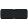vidaXL Coussin de t&ecirc;te de lit noir 120 cm tissu
