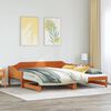 vidaXL Lit de jour et lit gigogne sans matelas 90x200 cm bois massif