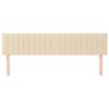 vidaXL T&ecirc;tes de lit Cr&egrave;me 160x5x78/88 cm Tissu