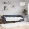 vidaXL Lit de repos gris fonc&eacute; 80x200 cm velours
