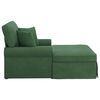 vidaXL Chaise lounge avec jupe Vert Jungle 91 x 157 x 91 cm