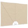 vidaXL Auvent lat&eacute;ral pliable de terrasse Cr&egrave;me 300 x 200 cm