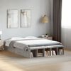 vidaXL Cadre de lit sans matelas gris béton 120x200 cm