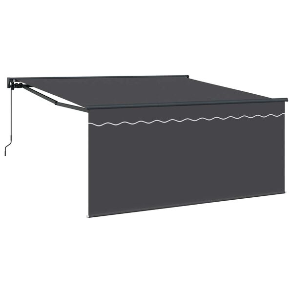 vidaXL Auvent R&eacute;tractable Anthracite 300 x 250 cm