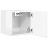vidaXL Meubles TV muraux 4 pcs Blanc brillant 30,5x30x30 cm