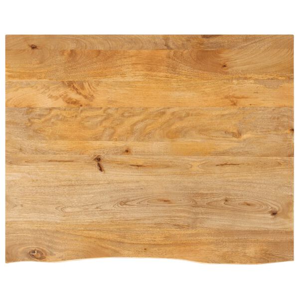 vidaXL Dessus de table &agrave; bord vivant 110x80x3,8cm bois massif manguier