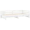 vidaXL Lit coulissant sans matelas 2x(90x200) cm blanc