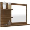 vidaXL Miroir de bain Ch&ecirc;ne marron 60x10,5x45 cm Bois d'ing&eacute;nierie