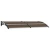 vidaXL Auvent de porte Noir 240x100 cm PC