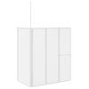 vidaXL Écran de bain Dépoli 120 x 70 x 137 cm Aluminium & Panneau PP