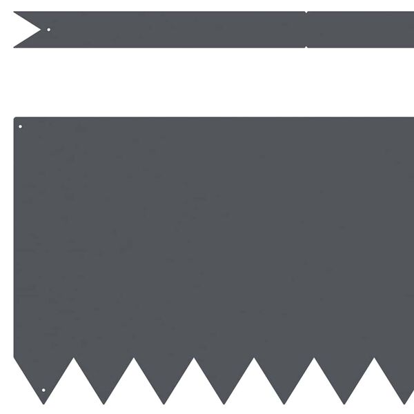 vidaXL Bordure de Pelouse 20 pcs Anthracite 100 x 0.05 x 20 cm