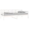 vidaXL Lit de jour sans matelas blanc bois de pin massif 90x190 cm