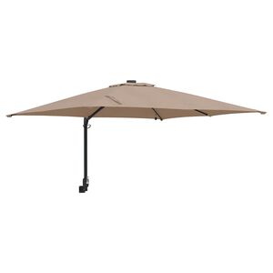 vidaXL Parasol de jardin Taupe 248,5 x 247,5 x 160 cm