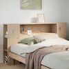 vidaXL T&ecirc;te de lit avec rangement 140 cm bois massif de pin