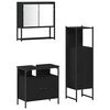 vidaXL Ensemble de mobilier de salle de bain 3 pi&egrave;ces Noir