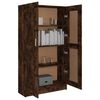 vidaXL Biblioth&egrave;que Ch&ecirc;ne fum&eacute; 82,5x30,5x150 cm Bois d'ing&eacute;nierie