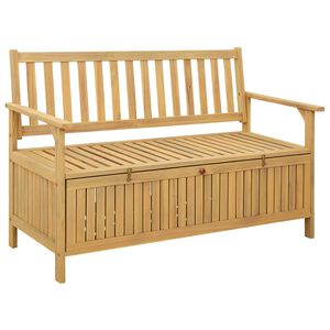 vidaXL Banc de rangement avec stockage avec porte Acacia massif