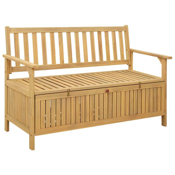 vidaXL Banc de rangement avec stockage avec porte Acacia massif