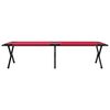vidaXL Lit de camping pliant 2 pcs Rouge 193 x 69 x 45 cm Tissu Oxford