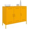 vidaXL Buffet jaune moutarde 100,5x39x79 cm acier