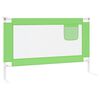 vidaXL Barri&egrave;re de s&eacute;curit&eacute; de lit d'enfant Vert 120x25 cm Tissu