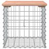 vidaXL Banc de jardin design gabion 43x44x42 cm bois massif de douglas