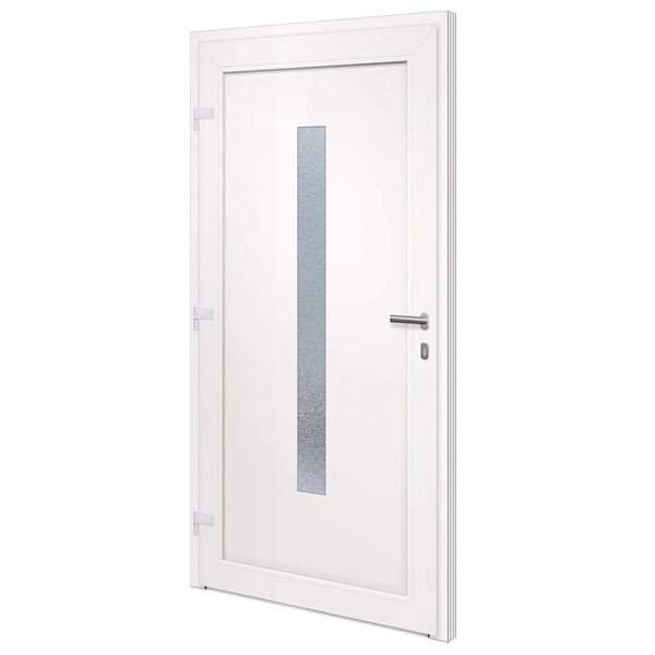 vidaXL Porte d'entr&eacute;e anthracite 98x200 cm PVC