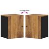 vidaXL Armoire de salle de bain murale 38x33x48cm bois massif manguier