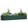vidaXL Jardinière surélevée Vert 320 x 80 x 44 cm Acier