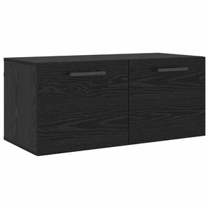 vidaXL Meuble mural Ch&ecirc;ne noir 80 x 36.5 x 35 cm Bois d'ing&eacute;nierie