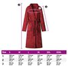 vidaXL Robe de bain sans capuche Rouge Bordeaux xl Flanelle