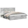 vidaXL Cadre de lit avec t&ecirc;te de lit B&eacute;ton 180 x 200 cm Pin massif