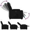 vidaXL Fauteuil inclinable électrique noir similicuir