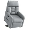 vidaXL Fauteuil inclinable Gris clair Tissu