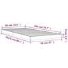 vidaXL Cadre de lit sans matelas 90x200 cm bois de pin massif